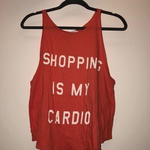 Wildfox orange tank top
